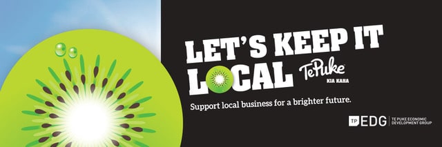 Twitter Cover — Let's Keep It Local Te Puke